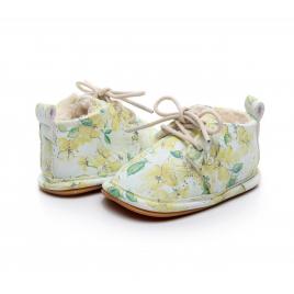 Ghetute albe imblanite- yellow flowers (marime disponibila: 3-6 luni (marimea