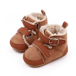 Ghetute imblanite maro - fur (marime disponibila: 3-6 luni (marimea 18