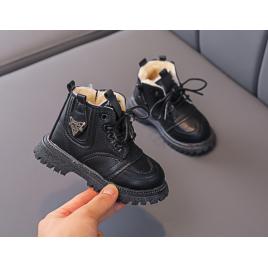 Ghete negre imblanite - fashion (marime disponibila: marimea 29)