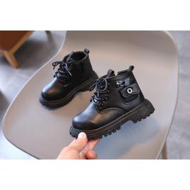 Ghete neimblanite negre - zipper (marime disponibila: marimea 21)