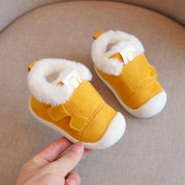 Pantofi galben mustar imblaniti - snow (marime disponibila: marimea 22)