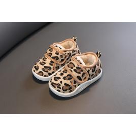 Pantofi imblaniti pentru fetite - animal print (marime disponibila: marimea 27)
