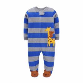 Salopeta din polar pentru baietei - sweet animals (marime disponibila: 3-6 luni