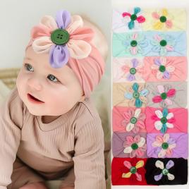 Bentita lata cu floricica cu petale colorate (marime disponibila: 0-12 luni,