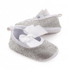 Pantofiori de ocazie cu strasuri pentru bebeluse (marime disponibila: 9-12 luni