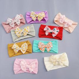 Bentita lata pentru fetite - colored bow (marime disponibila: 0-12 luni,
