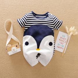 Salopeta pentru baietei - pinguin (marime disponibila: 12-18 luni (marimea 21