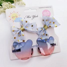 Set clame si ochelari de soare - mouse 4 (marime disponibila: 6-12 luni