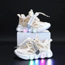 Adidasi crem cu luminite - lorena (marime disponibila: marimea 28)