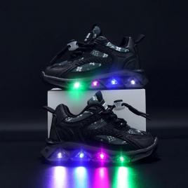 Adidasi negri cu luminite - lore (marime disponibila: marimea 21)
