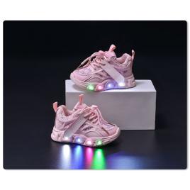 Adidasi roz cu luminite - seika (marime disponibila: marimea 21)