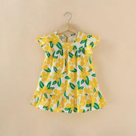 Rochita pentru fetite - yellow flowers (marime disponibila: 2 ani)