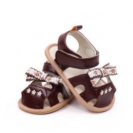 Sandalute maro cu fundita - amelia (marime disponibila: 3-6 luni (marimea 18