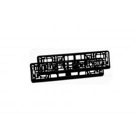 Set 2 suporti numar inmatriculare auto negru