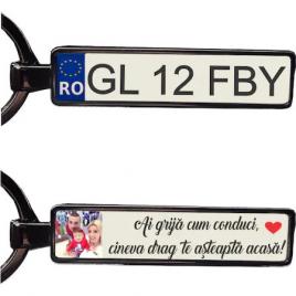 Breloc personalizat numar auto