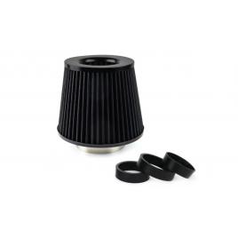 Filtru de aer conic universal, negru + 3 adaptoare