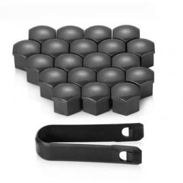 Set 20 capace prezoane de 17 mm si cheie de scos capace, universale,