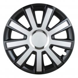 Set 4 capace flash negru si argintiu r14