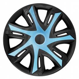 Set 4 capace power azur-negru r16