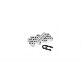 Set capace cromate, ornament pentru prezoane, 17mm