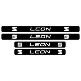 Set stickere praguri seat leon, sticker decorativ