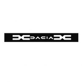 Stiker parasolar auto, dacia, 125 x 15 cm