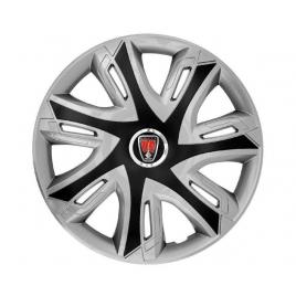 Set 4 capace roti supernova silver/black r16 pentru gama auto rover