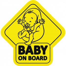 Baby on board scaunel sticker abtipild