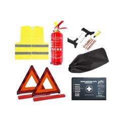 Kit siguranta auto cmpx omologat r.a.r 1x trusa sanitara, 2x triunghi