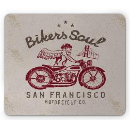Mousepad bikers soul - san francisco 22x18 cm, creative rey®