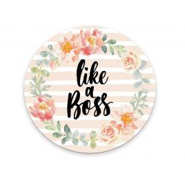Mousepad like a boss 20 x 20 cm, creative rey®