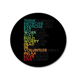 Mousepad text multicolor 20 x 20 cm, creative rey®