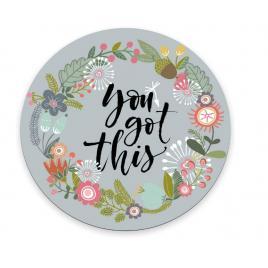 Mousepad you got this 20 x 20 cm, creative rey®