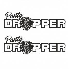 Set 2 stickere scania panty dropper 20cm, creative rey®