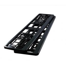 Set 2 bucati suport numar inmatriculare auto hp culoare rama carbon 8x surub