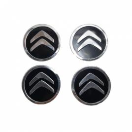 Set 4 abtibilde capace roti 60 mm, citroen