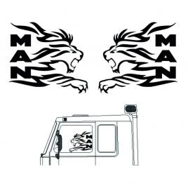Set stickere geamuri laterale man 30x30 cm, creative rey®