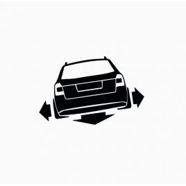 Sticker audi break spate 15x9.7 cm, creative rey®