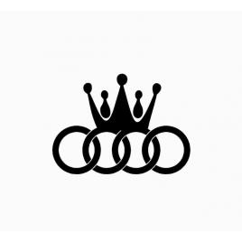 Sticker audi crown 15x11 cm, creative rey®