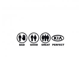 Sticker bad good kia 20x5.5 cm, creative rey®
