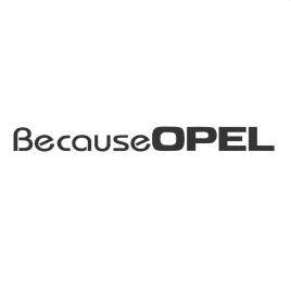 Sticker because opel 50x5 cm, creative rey®