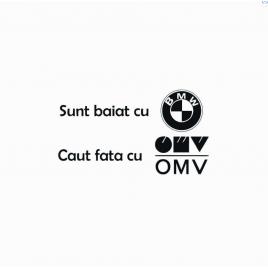 Sticker baiat cu bmw 15x8.4 cm, creative rey®