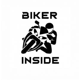 Sticker biker inside 15 cm, creative rey®