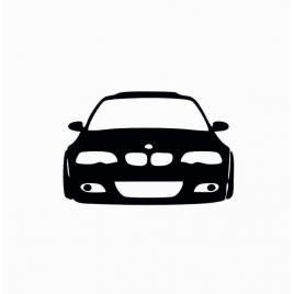 Sticker bmw e46 fata 15x9.9 cm, creative rey®