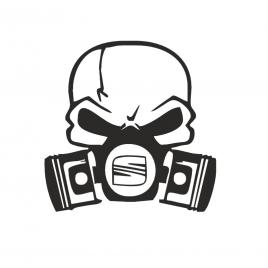 Sticker craniu seat 12x12 cm, creative rey®