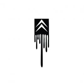 Sticker citroen sigla 15x4.5 cm, creative rey®