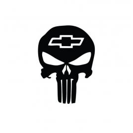Sticker craniu chevrolet 14x10 cm, creative rey®