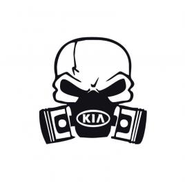 Sticker craniu kia 13x11.4 cm, creative rey®
