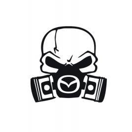 Sticker craniu mazda 12x12 cm, creative rey®