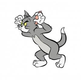 Sticker crazy tom 15 cm, creative rey®